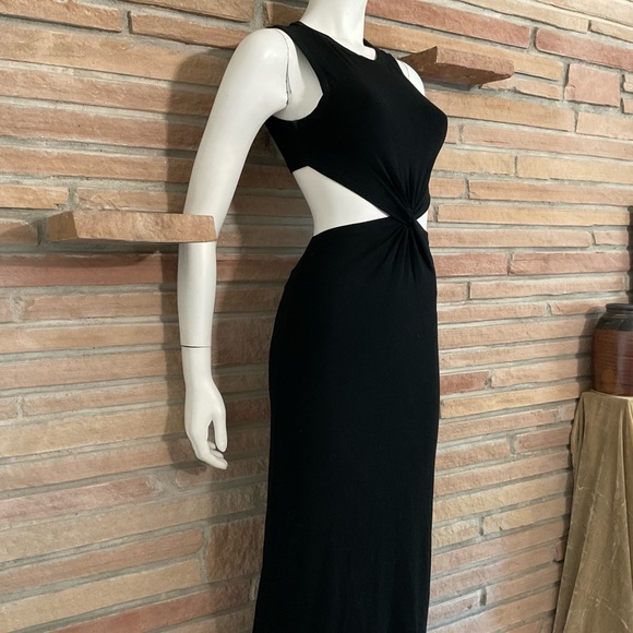 Pretty Garbage Black Cut Out Midi Dress Small - Picture 3 of 7